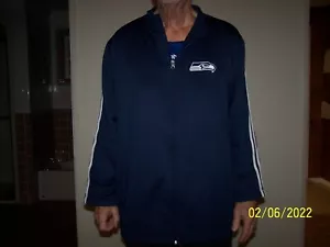 men's size XL (48) warm-up jacket with Seattle Seahawks logo front - Picture 1 of 5