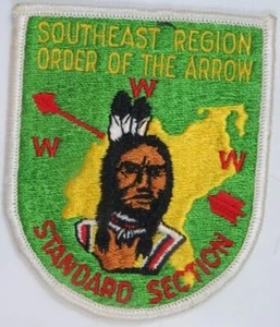 1980s OA Southeast Region Standard Section Green Bkrd. Patch [S280] - Picture 1 of 1