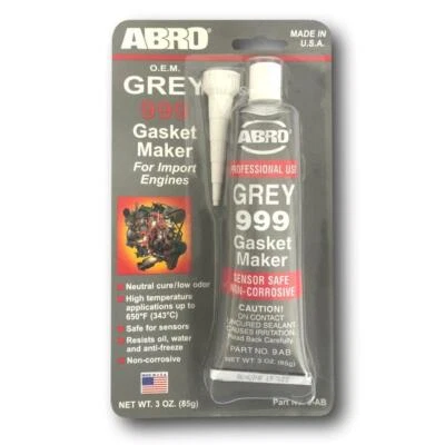 EXHAUST SEALANT GREY 999 RTV SILICONE - SENSOR SAFE & HIGH TEMP - image 1 of 2