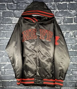 Neff Men's Size Large Custom Goods League Champs Bomber Jacket Snap Closure - Picture 1 of 12