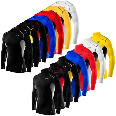 Men's Compression Long Sleeve Top TCA HyperFusion Thermal Base Layer T-Shirt Gym - Image 1 of 4