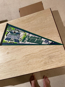 2007-08 ECHL Florida Everblades 10th Anniversary 30" Pennant  15 autographs NMT