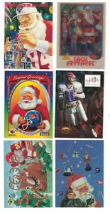 Rare 1994 NFL Properties Santa Claus Complete Set 11 cards factory sealed - Picture 1 of 9
