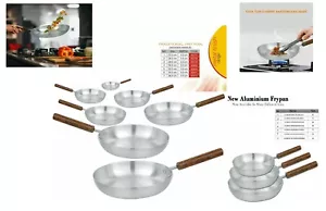 Super Aluminium Bratpfanne Holzgriff beste Qualität Kochpfanne Currypfanne - Bild 1 von 4