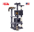 Smilemart 54.5" Double Condo Cat Tree With Scratching Post Tower