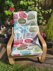 Ikea Poang Kids Chair Cover, slipcover, replacement cover, cushion, washable - Picture 1 of 6