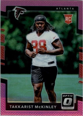 2017 Donruss Optic Pink #150 Takkarist McKinley - FB - Image 1 of 2