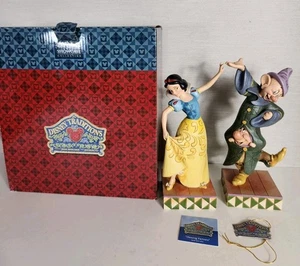 Jim Shore Disney Dancing Partners #4031494 Snow White Dopey Sneezy Dwarfs W/Box - Picture 1 of 24