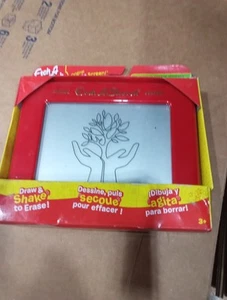 Etch a Sketch Classic Drawing Retro Toy Magic Screen Draw Shake Erase Red - Picture 1 of 2