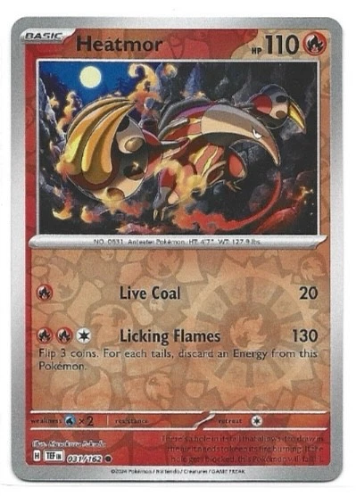 Heatmor 031/162 SV05: Temporal Forces Reverse Holo - Image 1 of 1