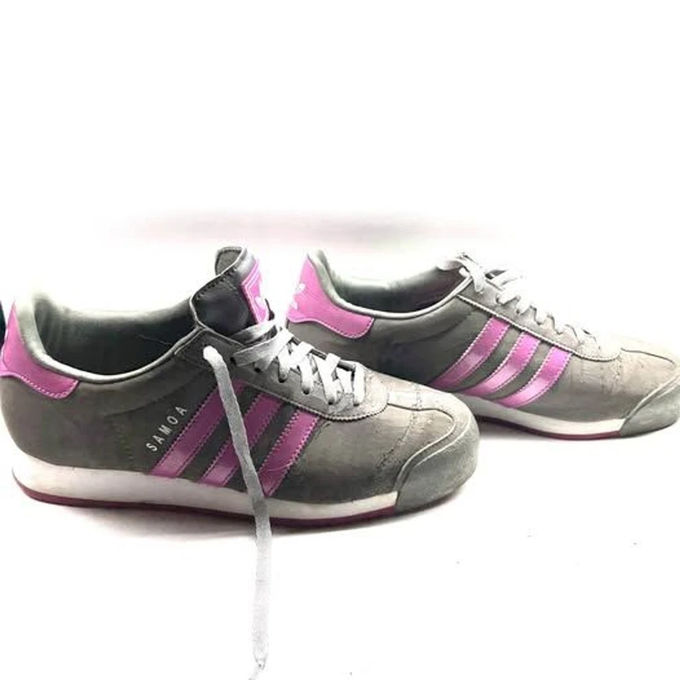 TOTALMENTE NUEVO Adidas Original Samoas Mujer’s Gris/Blanco Zapatos para Correr Tenis 9 Foto 1 de 4