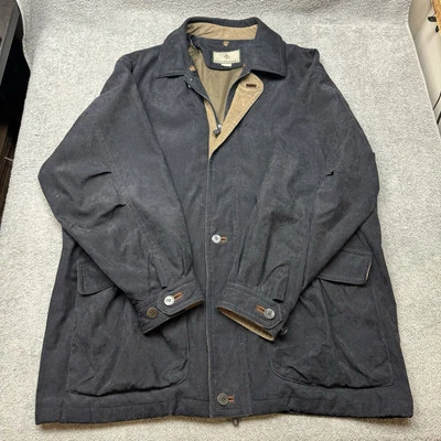 Men’s Rainforest Chore Barn Coat Jacket Full Zip Navy Blue Size Large (fits Big) - Image 1 of 4
