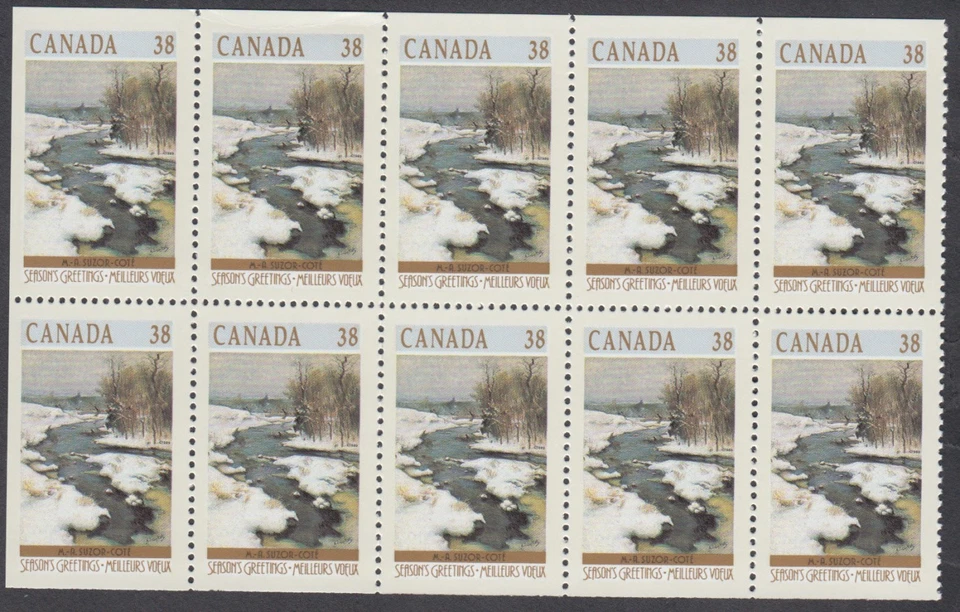 Canada - #1256a Christmas - Winter Landscapes Booklet Pane Unitrade CV.$58 - MNH - Image 1 of 1