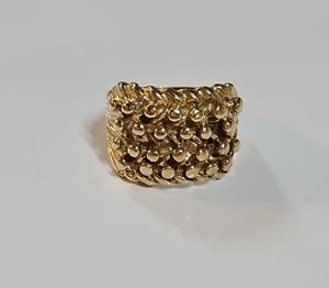 Haltering 9 kt Gelbgold 4-reihig, Größe U 1/2 - Bild 1 von 6
