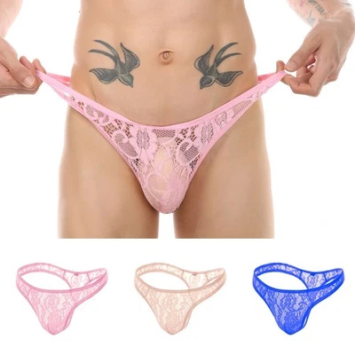 Hot Sale Underwear Bikini Low Rise Panties See-Through Sheer Ultra-thin - image 1 of 4