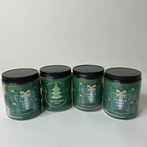Bath & Body Works Candles Vanilla Bean Noel 7oz Lot Of 4 Christmas Holidays - Picture 1 of 4