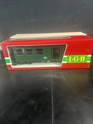 Vintage LGB 3071 German Railway Coach Passenger Car Baggage G Gauge w/ Box Train - Image 1 of 4