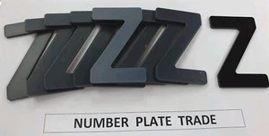 Acrílico 4D BRILLANTE Letra Negra 3mm Elevada Hágalo Usted Mismo Registro Reino Unido Reg 3M | Z x20 piezas - Imagen 1 de 6