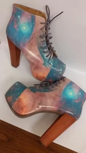 JEFFREY CAMPBELL COSMIC LITA BOOTS SIZE 6 - Picture 1 of 12