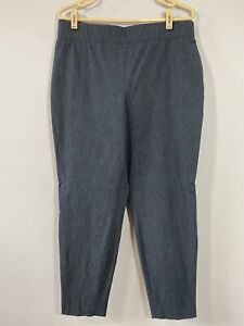 Talbots Women's Gray Skinny Ankle Curvy Pants High Rise Pull On SIze 12 Stretch