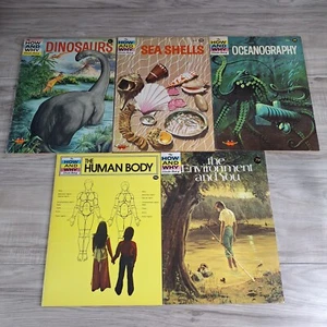 LOT OF 5 Vintage 70s The How and Why Wonder Books ( Softcover ) - Picture 1 of 22