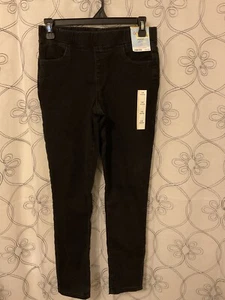 Cat & Jack Girls Jeggings Mid Rise Pull On Waist Black Size 14 - Picture 1 of 4