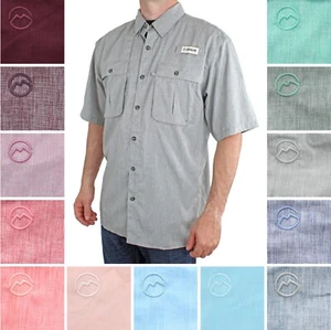 Camisa para hombre Magellan Aransas Pass, manga corta calce relajado 2XL-4XL - Imagen 1 de 23