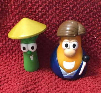 VeggieTales Sumo of the Opera - 2004, Jimmy Gourd & Junior Asparragus, ¡¡RARO!!! Foto 1 de 4