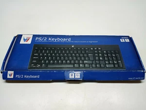 V7 KC0A2 Keyboard Quiet PS2 Black English Keyboard KC0A2 KCOA2 OEM - Picture 1 of 10