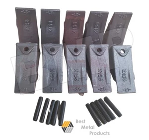 (10)X156 Bucket Teeth + Pin/Steer /Mini Excavator/Backhoe /Hensley/Bobcat 118 - Picture 1 of 5