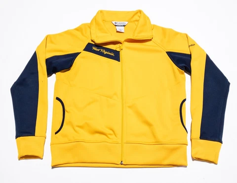 West Virginia Jacket Women's XL Columbia Full Zip Mountaineers Track Jacket Cover