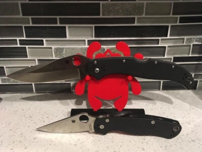 Knife Display Stand for Spyderco Knife Para Military 2, Persistence, Dragonfly + - Image 1 of 4