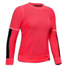 Under Armour Womens IntelliKnit Sweatshirt Neon Jumper 1344424 XS New NWT G203 - Picture 1 of 5