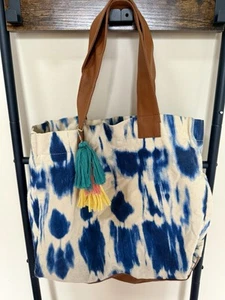 Lu & Elle Laguna blue tie dye tote bag - Picture 1 of 5