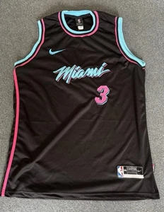 Nike Miami Heat NBA Vest Top Jersey Mens 3XL Dwyane Wade #3 Vice City Size 3XL - Picture 1 of 5