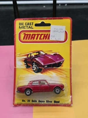 1979 Matchbox Superfast ROLLS-ROYCE SILVER CLOUD Shadow No. 39 Car Diecast NIB - Image 1 of 2