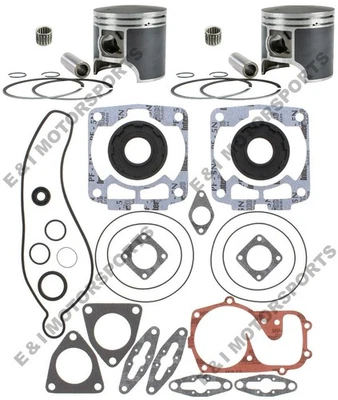 Polaris Classic Touring 600 SPI Pistons Full Gaskets Crank Seals Std 2001-2004 - Image 1 of 4