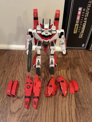 Vintage 1984 Transformers G1 Jetfire Complete MACROSS Emblem + Extra Armor NICE - Image 1 of 4