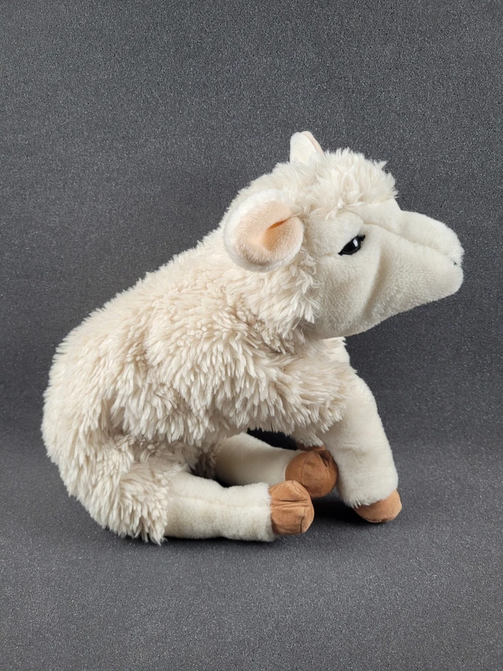 Folkmanis Folktails Hand Puppet Lamb Full Body Plush Sheep 15" Sherpa Toy - image 1 of 4
