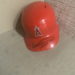 VTG PLASTIC SIGNED BASEBALL HELMET - ANEHEIM ANGELS LOS ANGELES LA Made in USA - Picture 1 of 7