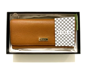 Furla Vaniglia Leather Wallet Purse Clutch Classic XL Large Bi-Fold 0984812 VGC - Picture 1 of 12