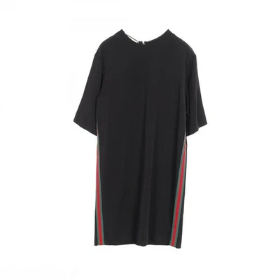 Vestido túnica viscosa elástica GUCCI 528977 Rayón Negro Verde Rojo Usado Mujer 40 Foto 1 de 4