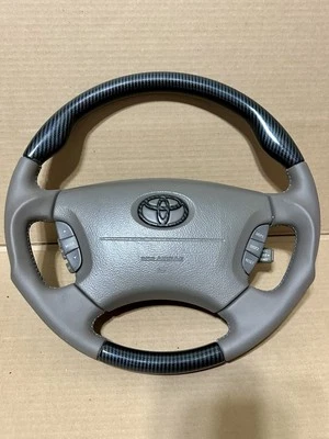 雷克萨斯 LS430 2001 - 2006 丰田 Celsior 方向盘碳纤维 JDM 原始设备制造商 — 第 1/4 张图片