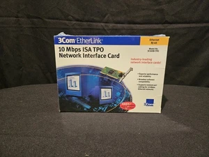 3Com 3C509B-TPO 10Mbps ISA 10 Base-T Ethernet Adapter NIC. Vintage. New Sealed. - Picture 1 of 5