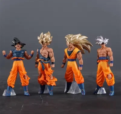 Dragon Ball Action Figur Spielzeug Set 4.Stk. Statue Son Goku Sammler Anime PVC - Bild 1 von 4
