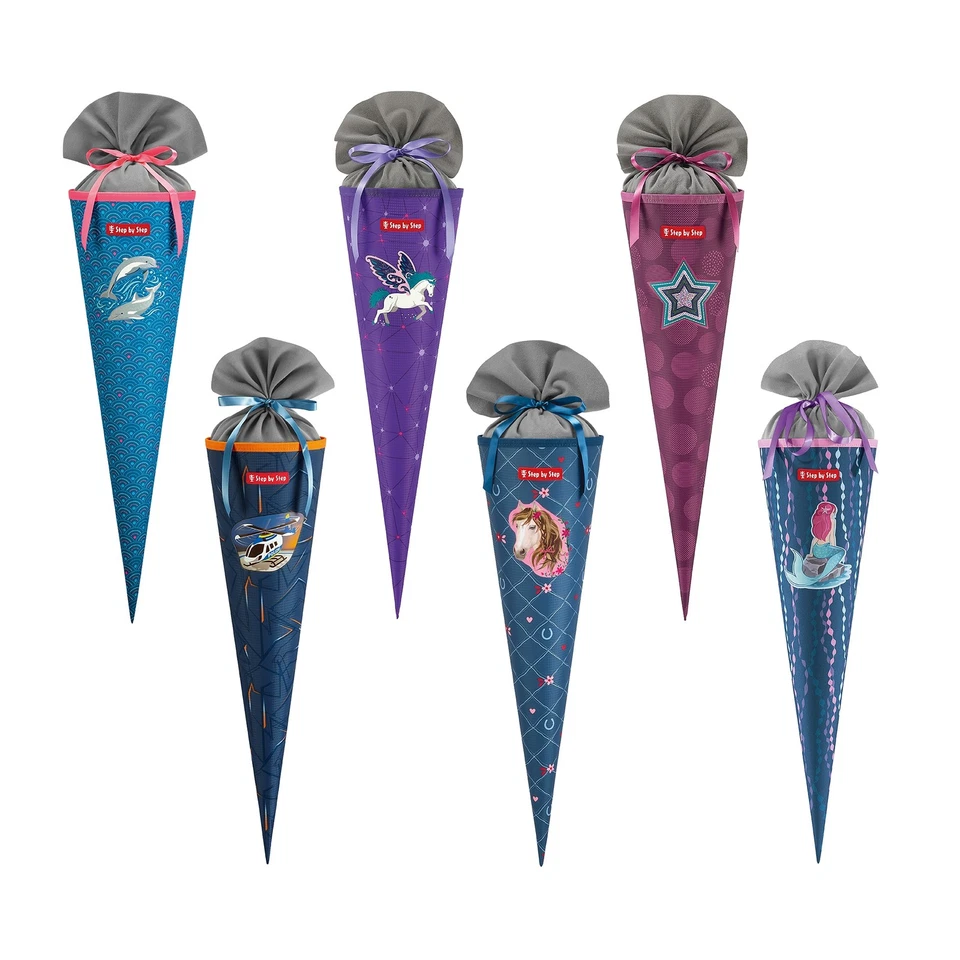 Step by Step Schultüte Zuckertüte für Einschulung, 70cm 5l Volumen 100% PFC-frei - Bild 1 von 1