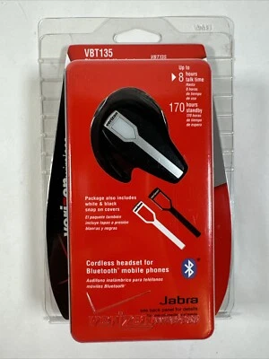 Verizon Wireless Jabra Bluetooth Headset (VBT135) - New in Box, Black - Image 1 of 2