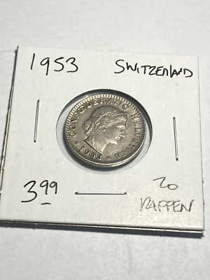 1953 Switzerland 20 Rappen - Image 1 of 2