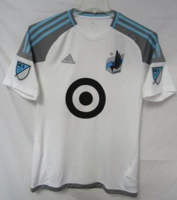 Camiseta deportiva blanca Adidas Climacool Minnesota United FC para hombre talla pequeña A1 297 Foto 1 de 3