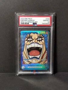 One Piece Op02 #049 English Emporio Ivankov Leader Alternate Art PSA 10 - Bild 1 von 1